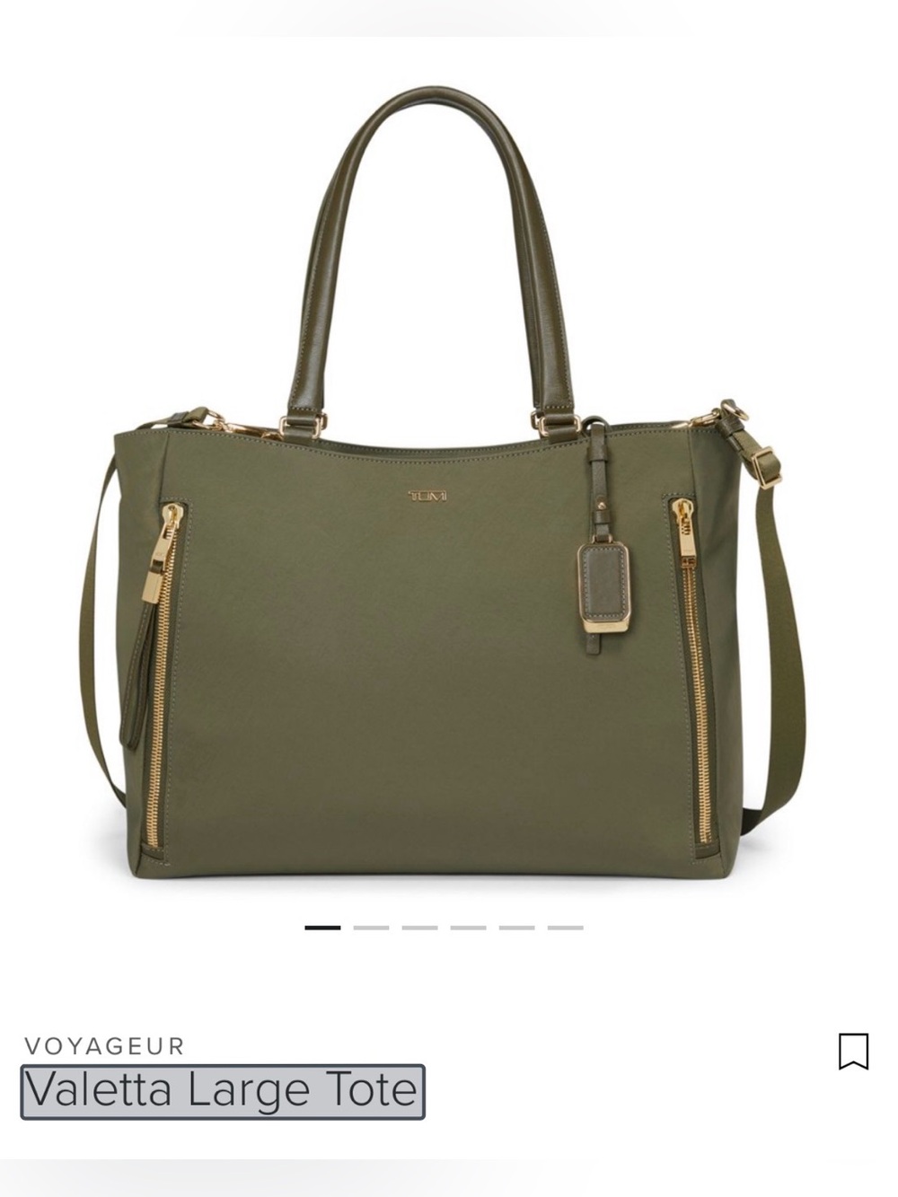 Tumi Valetta Large Tote in Olive